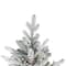 6ft. Pre-Lit Real Touch™ Elite Flocked Calgary Pine IPT Artificial Christmas Tree, Dual Color LED Lights